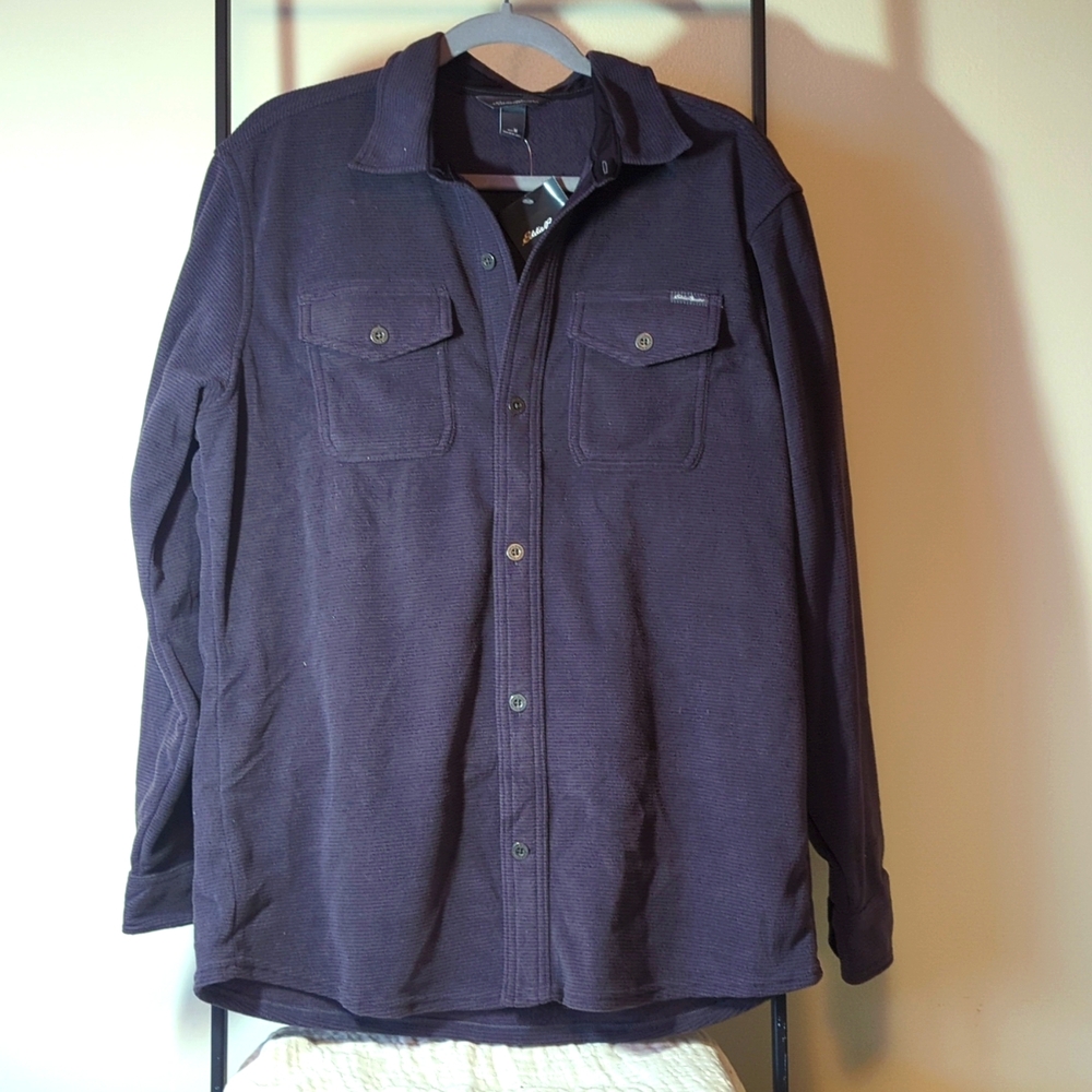 Eddie Bauer micro fleece men's button up